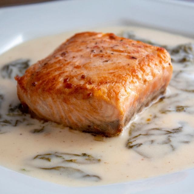 Pavé de saumon à l'oseille